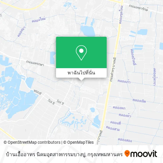 บ้านเอื้ออาทร นิคมอุตสาหกรรมบางปู แผนที่