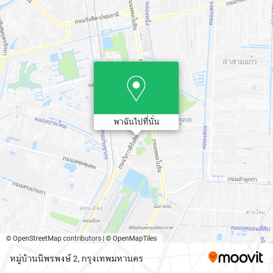 หมู่บ้านนิพรพงษ์ 2 แผนที่