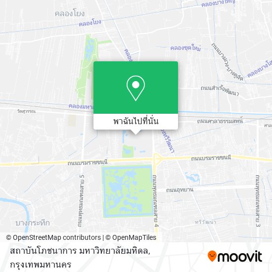 สถาบันโภชนาการ มหาวิทยาลัยมหิดล แผนที่