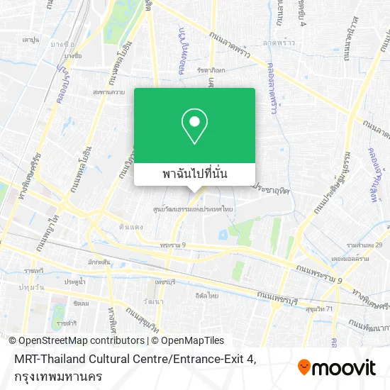 MRT-Thailand Cultural Centre / Entrance-Exit 4 แผนที่