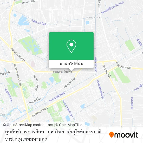 ศูนย์บริการการศึกษา มหาวิทยาลัยสุโขทัยธรรมาธิราช แผนที่