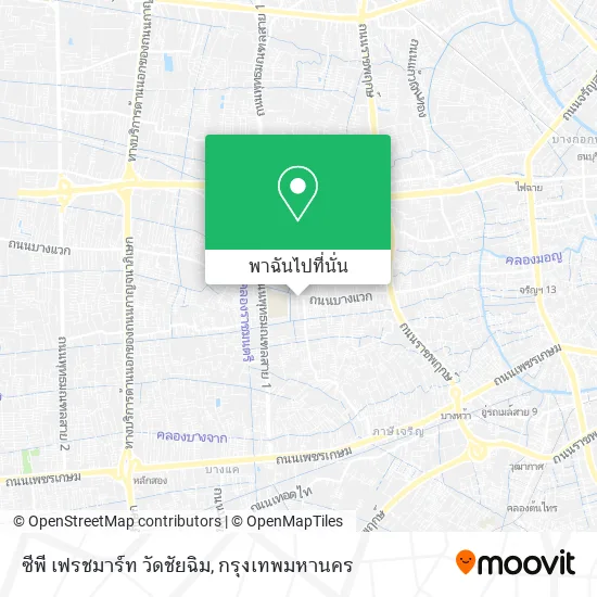 ซีพี เฟรชมาร์ท วัดชัยฉิม แผนที่