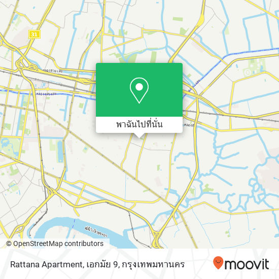 Rattana Apartment, เอกมัย 9 แผนที่