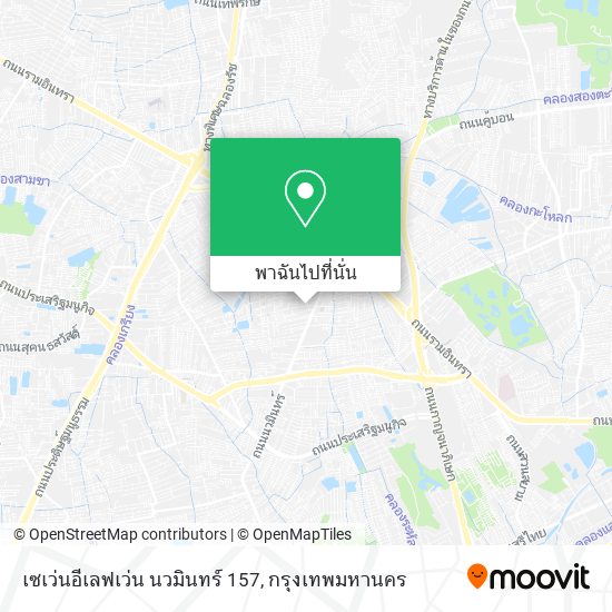 เซเว่นอีเลฟเว่น นวมินทร์ 157 แผนที่