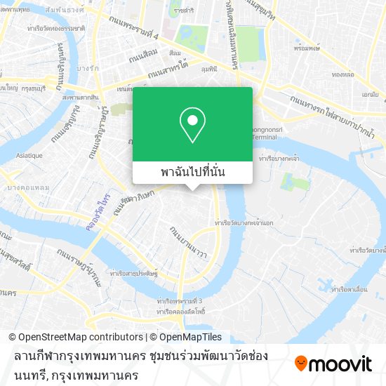 ลานกีฬากรุงเทพมหานคร ชุมชนร่วมพัฒนาวัดช่องนนทรี แผนที่