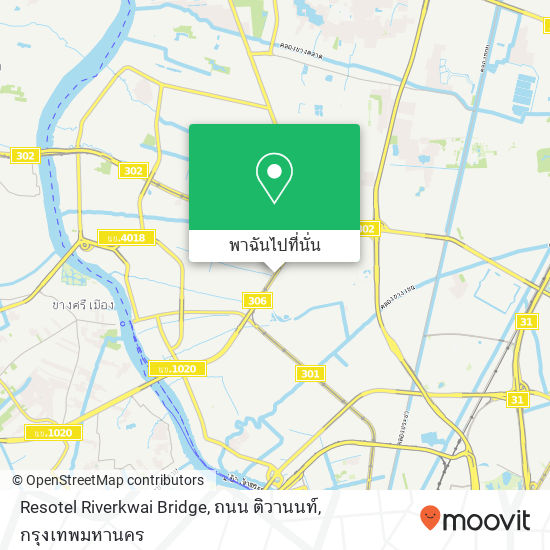 Resotel Riverkwai Bridge, ถนน ติวานนท์ แผนที่