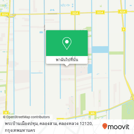 พระบ้านเมืองปทุม, คลองสาม, คลองหลวง 12120 แผนที่