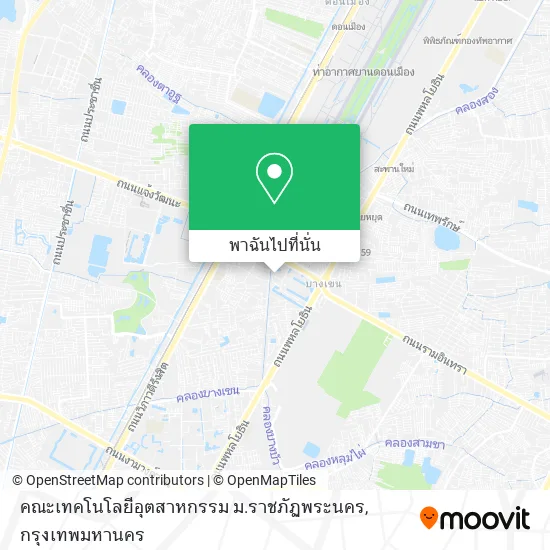 คณะเทคโนโลยีอุตสาหกรรม ม.ราชภัฏพระนคร แผนที่