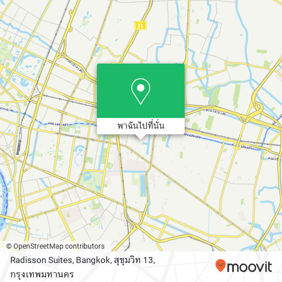 Radisson Suites, Bangkok, สุขุมวิท 13 แผนที่