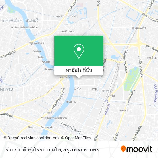 ร้านข้าวต้มรุ่งโรจน์ บางโพ แผนที่