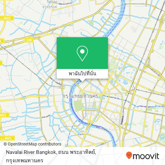 Navalai River Bangkok, ถนน พระอาทิตย์ แผนที่