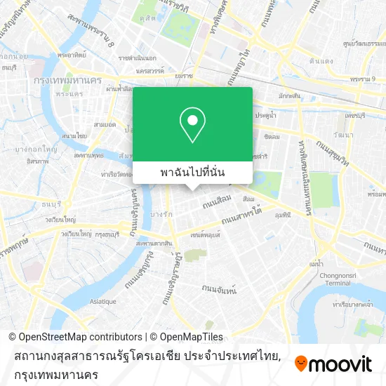 สถานกงสุลสาธารณรัฐโครเอเชีย ประจำประเทศไทย แผนที่