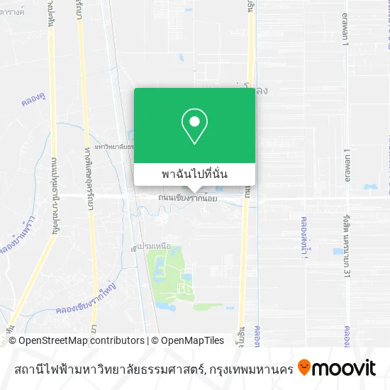 สถานีไฟฟ้ามหาวิทยาลัยธรรมศาสตร์ แผนที่
