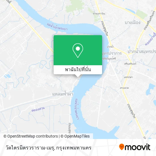 วัดไตรมิตรวราราม-เมรุ แผนที่