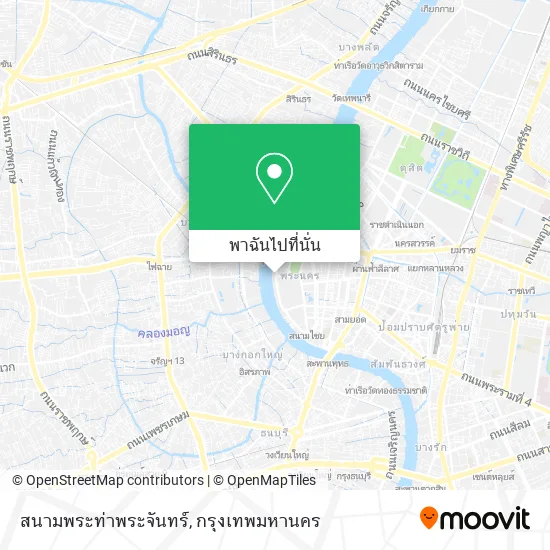 สนามพระท่าพระจันทร์ แผนที่