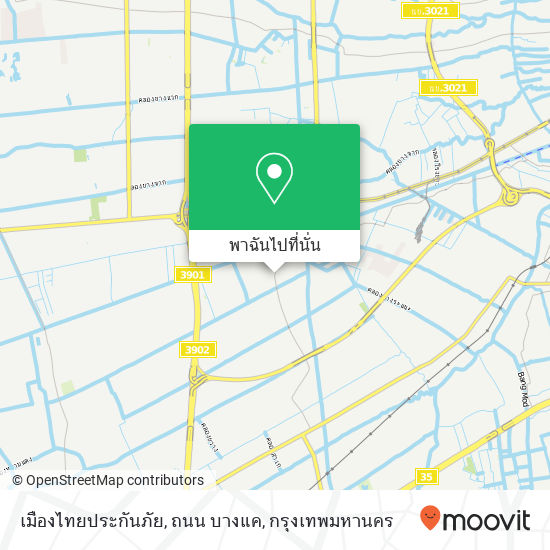เมืองไทยประกันภัย, ถนน บางแค แผนที่