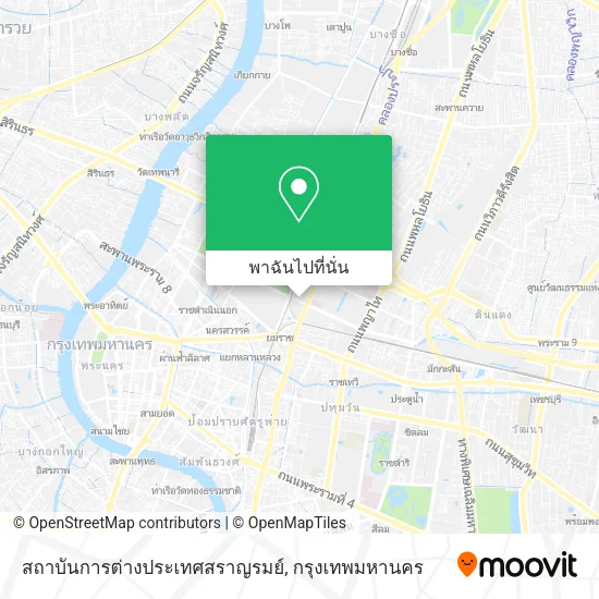 สถาบันการต่างประเทศสราญรมย์ แผนที่