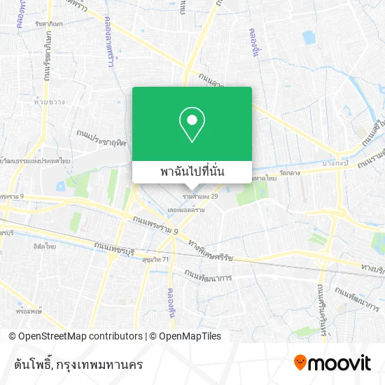 ต้นโพธิ์ แผนที่