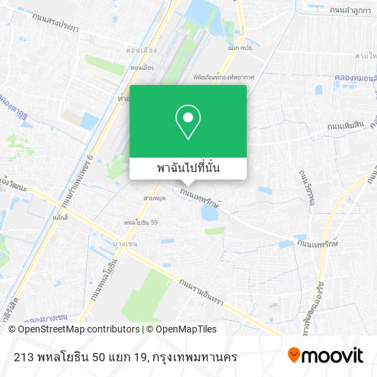 213 พหลโยธิน 50 แยก 19 แผนที่