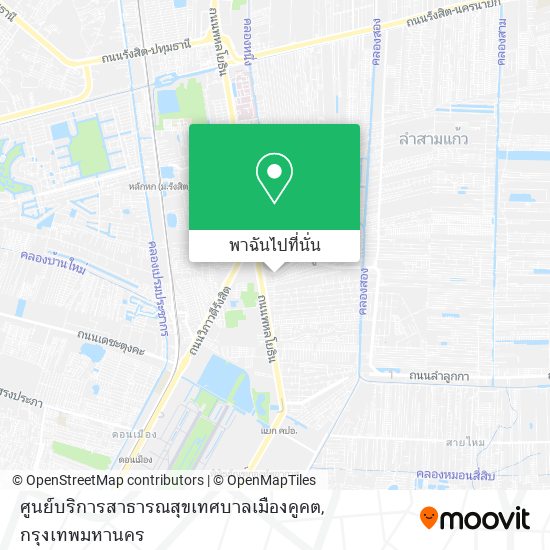 ศูนย์บริการสาธารณสุขเทศบาลเมืองคูคต แผนที่