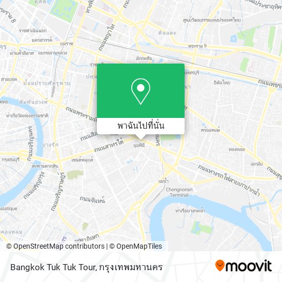 Bangkok Tuk Tuk Tour แผนที่