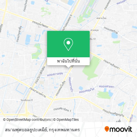 สนามฟุตบอลธูปะเตมีย์ แผนที่