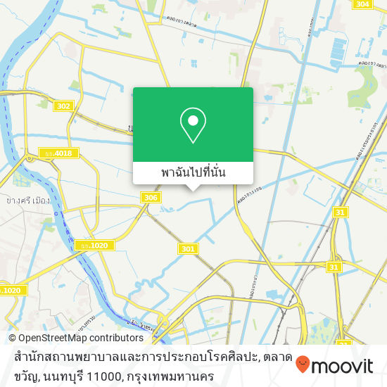 สำนักสถานพยาบาลและการประกอบโรคศิลปะ, ตลาดขวัญ, นนทบุรี 11000 แผนที่