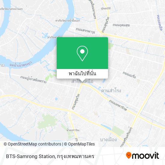 BTS-Samrong Station แผนที่