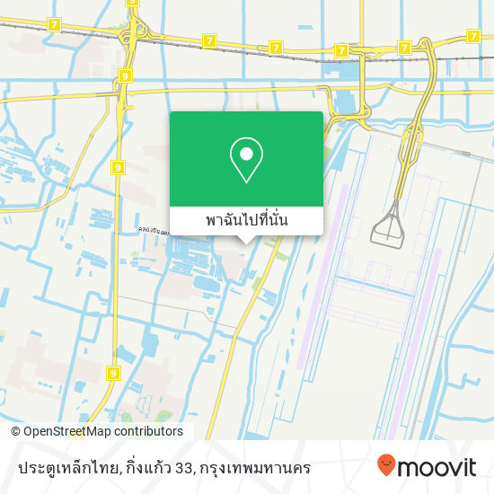 ประตูเหล็กไทย, กิ่งแก้ว 33 แผนที่