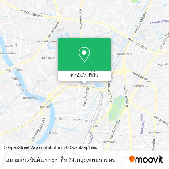 สนามแบดมินตัน ประชาชื่น 24 แผนที่