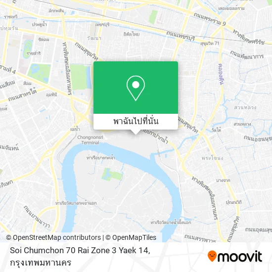 Soi Chumchon 70 Rai Zone 3 Yaek 14 แผนที่