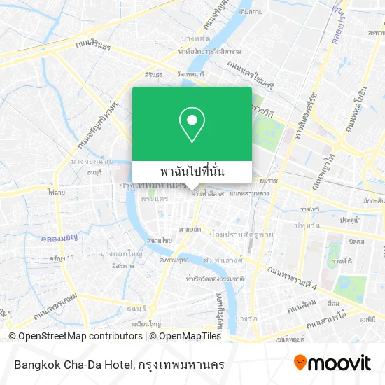 Bangkok Cha-Da Hotel แผนที่