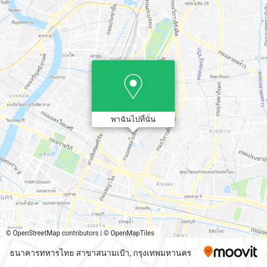 ธนาคารทหารไทย สาขาสนามเป้า แผนที่
