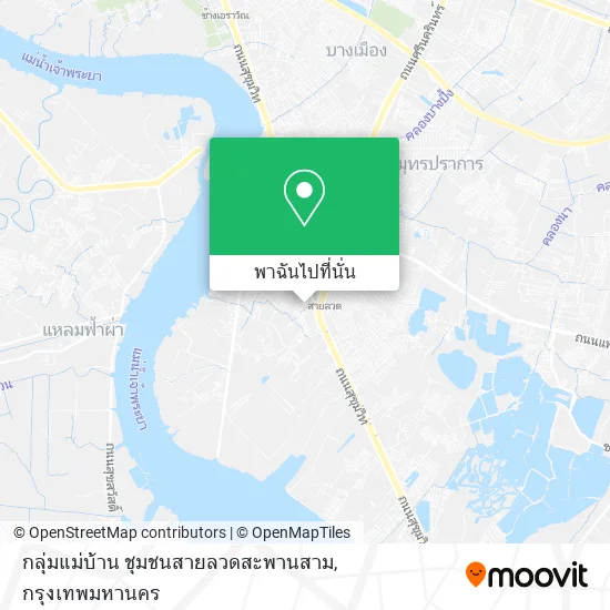 กลุ่มแม่บ้าน ชุมชนสายลวดสะพานสาม แผนที่