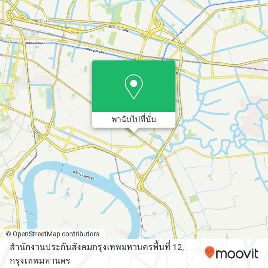 สำนักงานประกันสังคมกรุงเทพมหานครพื้นที่ 12 แผนที่