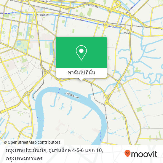 กรุงเทพประกันภัย, ชุมชนล็อค 4-5-6 แยก 10 แผนที่