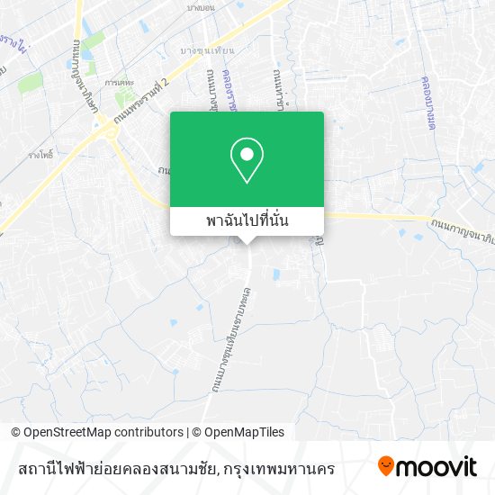 สถานีไฟฟ้าย่อยคลองสนามชัย แผนที่