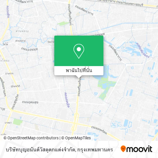 บริษัทบุญอนันต์วัสดุตกแต่งจำกัด แผนที่