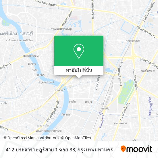 412 ประชาราษฎร์สาย 1 ซอย 38 แผนที่