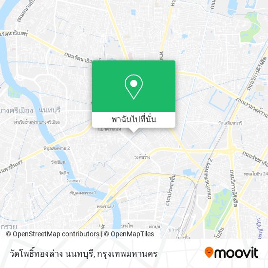 วัดโพธิ์ทองล่าง นนทบุรี แผนที่