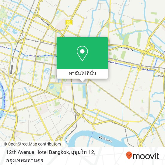12th Avenue Hotel Bangkok, สุขุมวิท 12 แผนที่