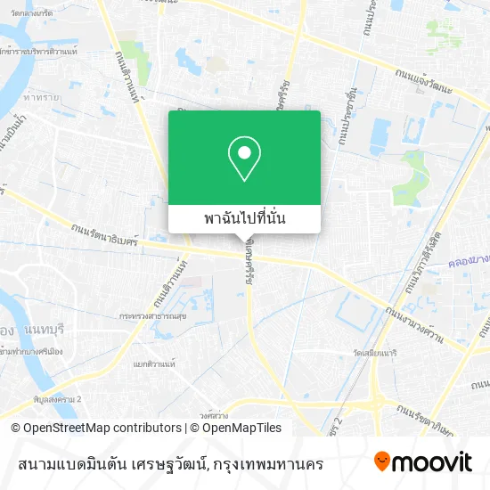 สนามแบดมินตัน เศรษฐวัฒน์ แผนที่