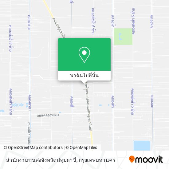 สำนักงานขนส่งจังหวัดปทุมธานี แผนที่