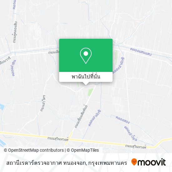 สถานีเรดาร์ตรวจอากาศ หนองจอก แผนที่