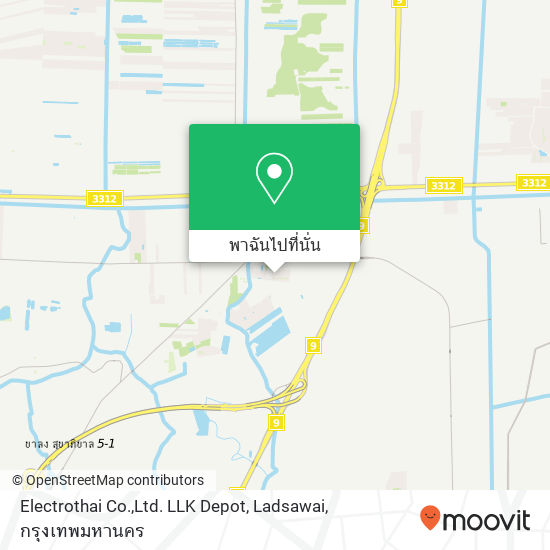 Electrothai Co.,Ltd. LLK Depot, Ladsawai แผนที่