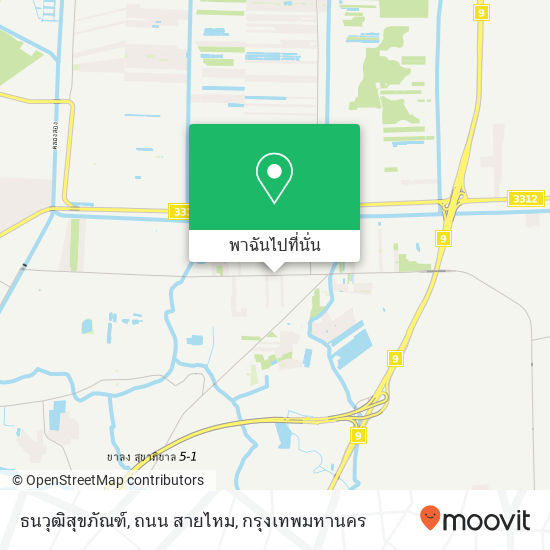 ธนวุฒิสุขภัณฑ์, ถนน สายไหม แผนที่