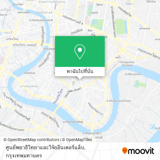 ศูนย์พยาธิวิทยาและวิจัยอินเตอร์แล็บ แผนที่