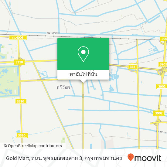 Gold Mart, ถนน พุทธมณฑลสาย 3 แผนที่