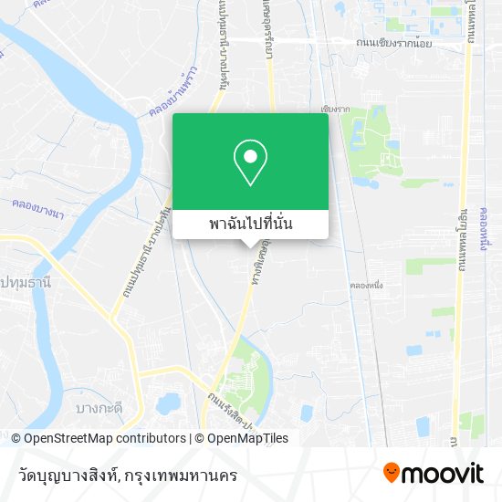 วัดบุญบางสิงห์ แผนที่