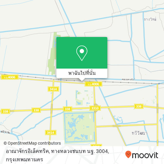 อาณาจักรอิเล็คทริค, ทางหลวงชนบท นฐ. 3004 แผนที่